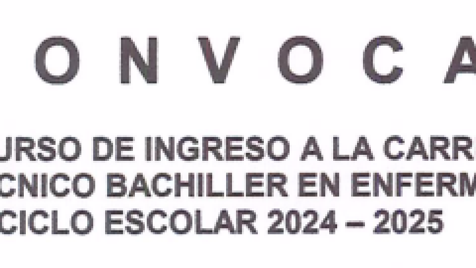 Convocatoria de la Carrera de Enfermería CONALEP Sonora 2024
